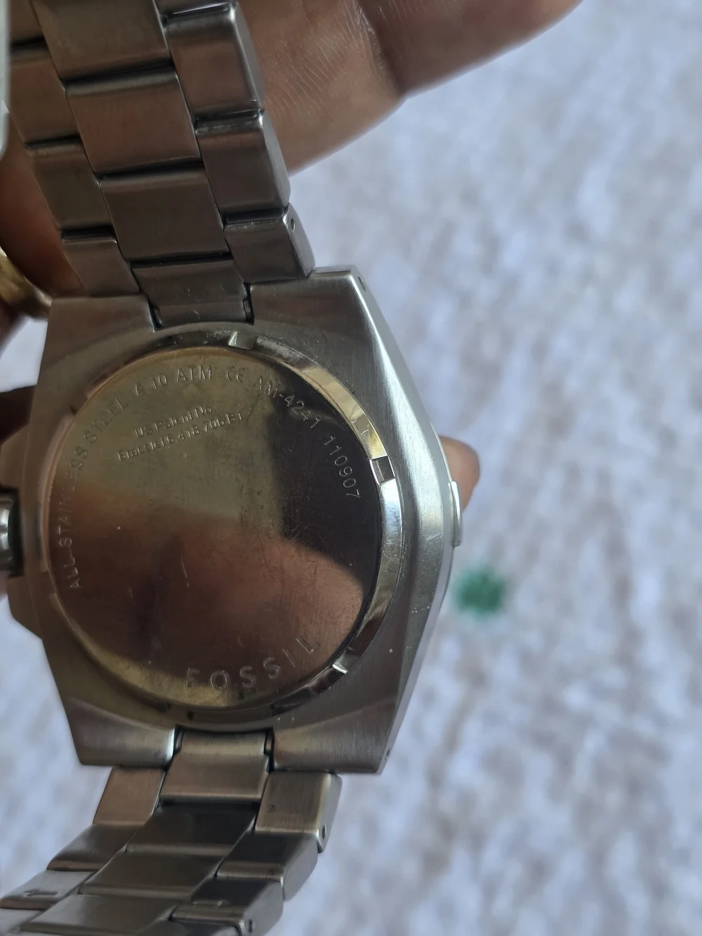 Seiko  5m62-0cx0Two-Tone Gold and Silver Men's Watch with Gray Dial